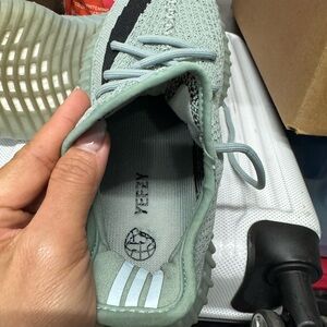 Yeezy Sneakers in Mint Green and Black